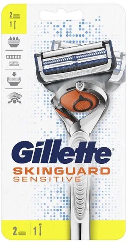 Pack Rasoir Gillette Skinguard Sensitive + 1 Lame Recharge - Pour Peaux Sensibles - Neuf Origine Allemagne