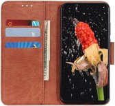 Samsung Galaxy Note 10 Plus Litchi Skin Portemonnee Hoesje Bruin