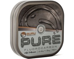 Guru Pure Fluorocarbon - 0.14mm - 50m - Transparant
