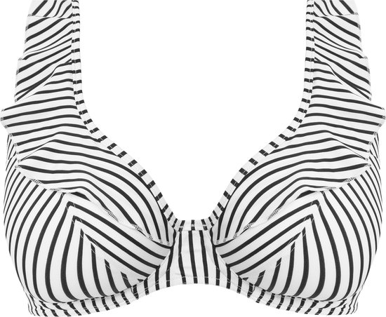 Freya JEWEL COVE UW HIGH APEX BIKINI TOP Dames Bikinitopje - Stripe Black - Maat 85F (EU)
