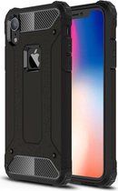 Apple IPhone XR Hoesje Shock Proof Hybride Back Cover Zwart