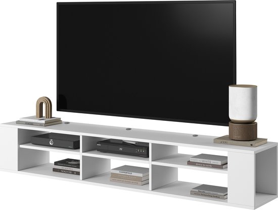 Mur Selsey - RTV 175 cm - Wit