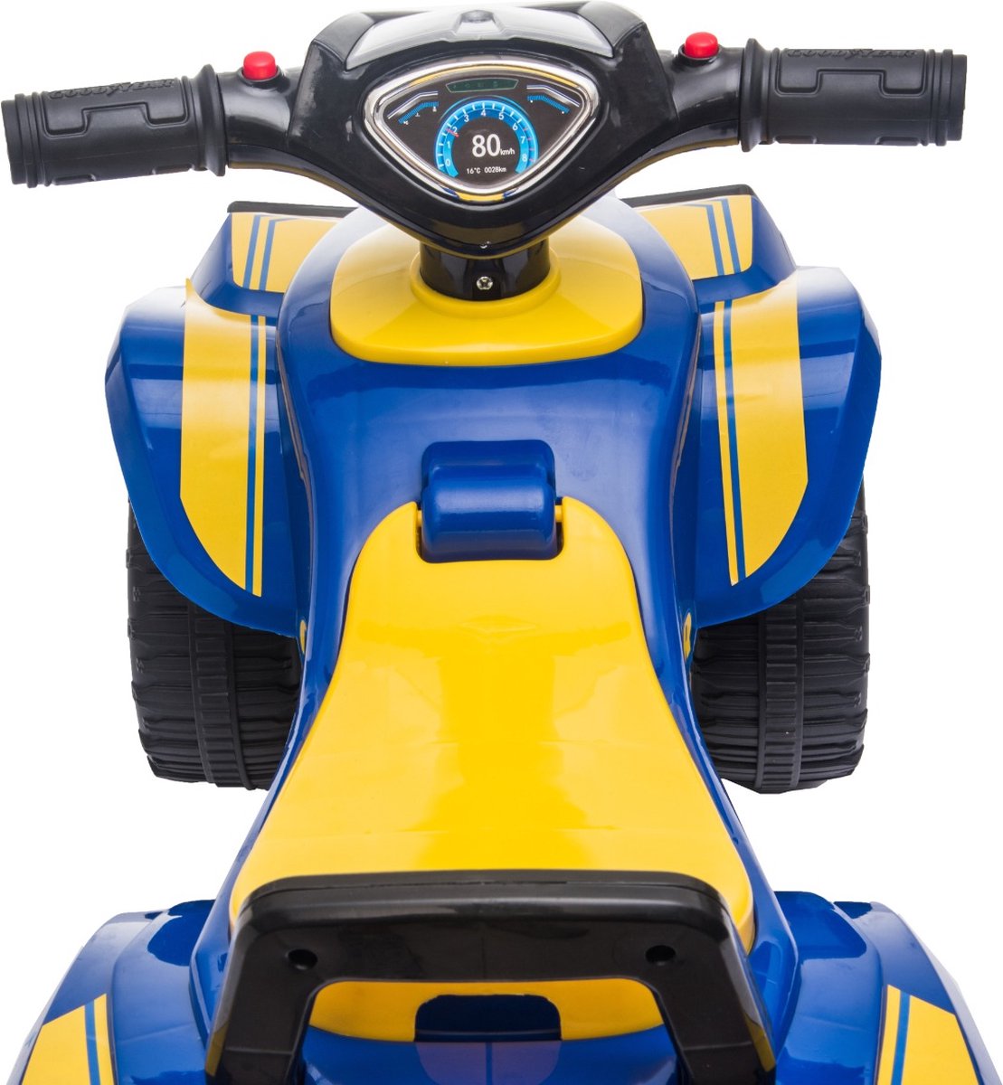 Eco Toys - Goodyear Quad Loopauto - Blauw - Met LED-Licht, Muziek & Opbergruimte - Vanaf 18 Maanden - Max. 25 kg – foto 4