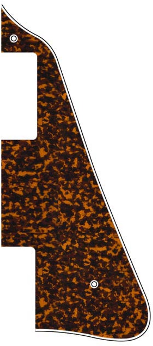 Boston LP-313-RY pickguard, LP-model, standard, 3 ply, tiger yellow