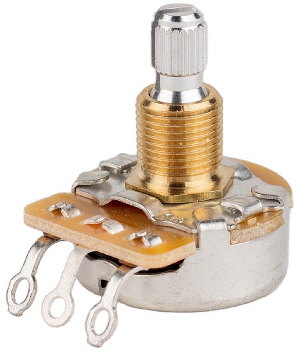 CTS CTS500-A73 500K Potentiometer – Split Shaft, .375 Bushing, Vintage Taper (USA Made)