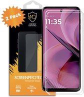 2-Pack Motorola Moto G55 Screenprotectors - MobyDefend Case-Friendly Screensavers - Gehard Glas - Glasplaatjes Geschikt Voor: Motorola Moto G55