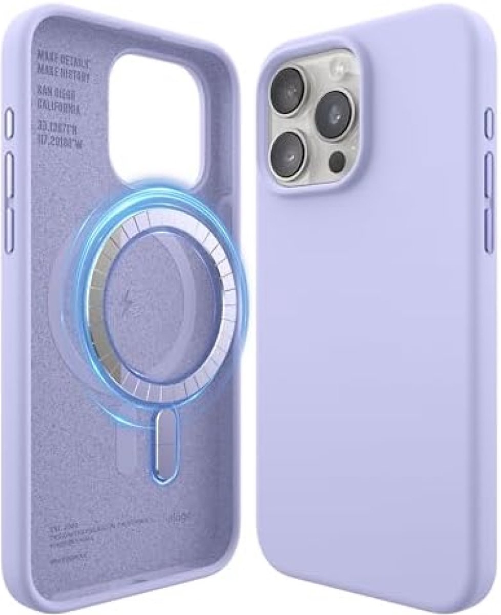 Magnetische siliconen hoes voor iPhone 15 Pro Max