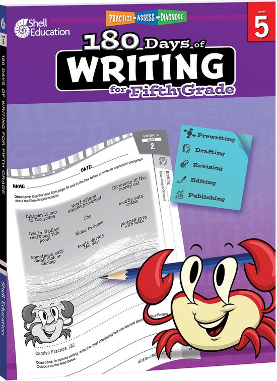 180 Days of Writing for Fifth Grade - cover