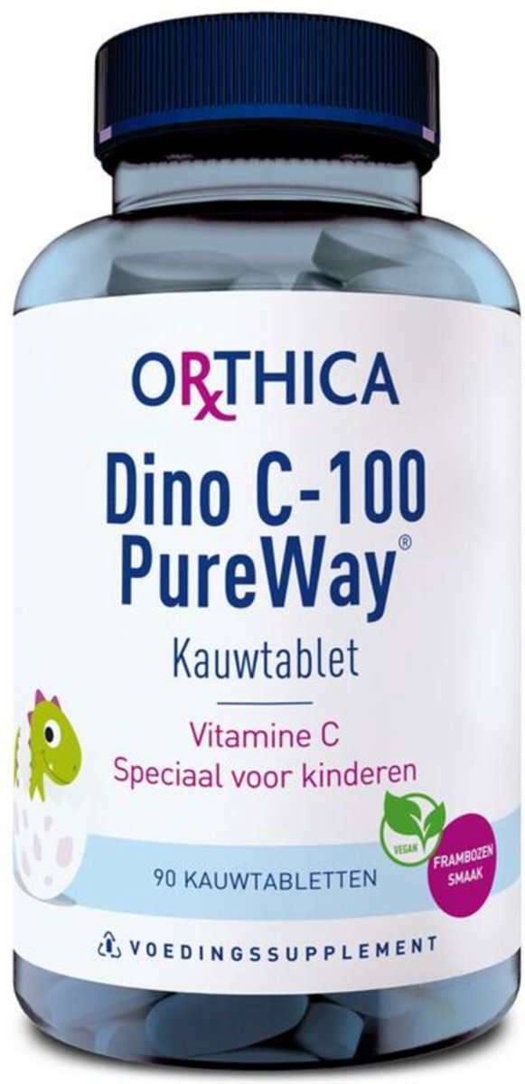 Goedkoopste 2x Orthica Dino C-100 PureWay 90 kauwtabletten