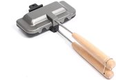 Bol.com Dubbelzijdige Ontbijt Sandwich Maker - Flip Grill Pan voor Hot Dog Broodrooster - Pannenkoeken Toast aanbieding