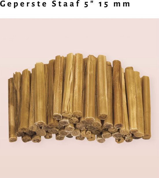 Kauw bot - Hondensnacks - Antos geperste staaf 5” 15mm 50pcs
