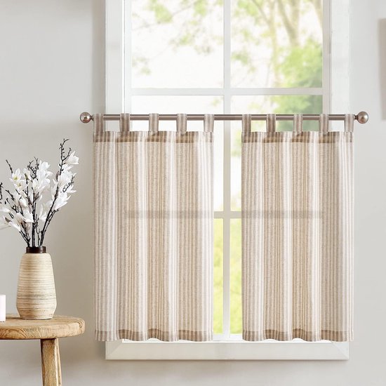 Keuken Valletjes Korte Gordijnen Voor Ramen, Kort Gordijn Bistrogordijn,privacybescherming Boerderij Pompoen Patroon Volant Staaf Pocket Raambehandeling Decor, Voor Woonkamer, Slaapkamer (Size : W145 Keuken Valletjes Korte Gordijnen Voor Ramen, Kort Gordijn Bistrogordijn,privacybescherming Boerderij Pompoen Patroon Volant Staaf Pocket Raambehandeling Decor, Voor Woonkamer, Slaapkamer (Size : W145