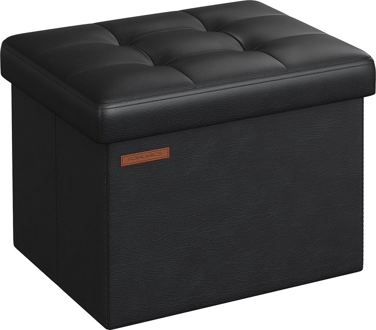 Zitkist - Opbergpoef - Voetenbank - Multifunctioneel - 31cm x 41cm x 31cm - Stijlvol Design - PU/MDF/Schuim - 2,1kg