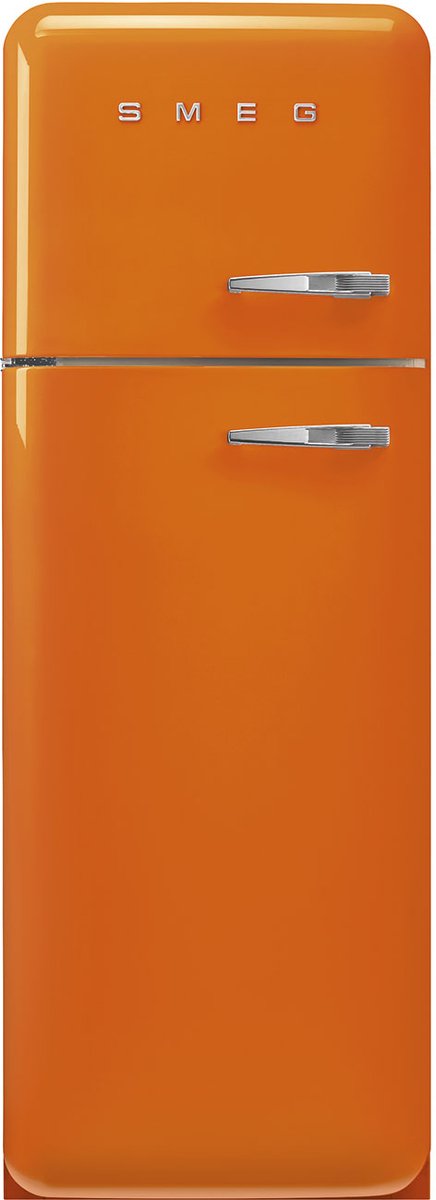 Smeg FAB30LOR5 - Koel- en vriescombinatie - Scharnier links - Oranje