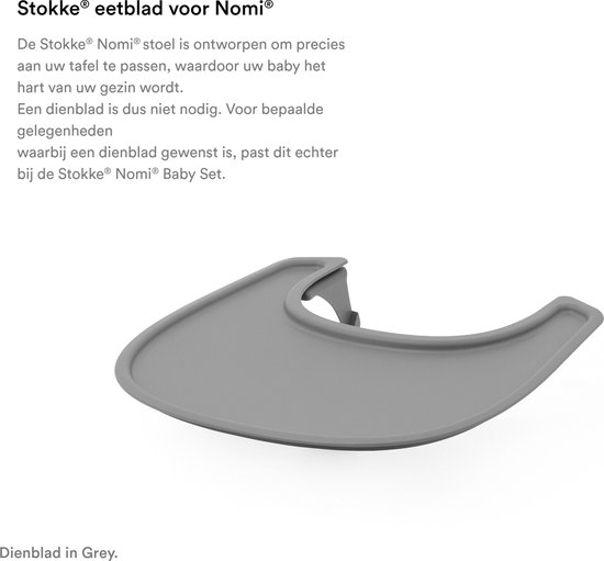 Stokke® Nomi® Eetblad - White van Stokke — afbeelding 2