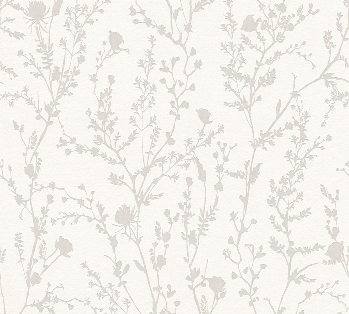 TAKKEN BEHANG | Floraal - Wit Grijs - A.S. Création Casual Living
