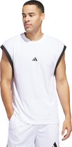 adidas Performance Débardeur sans manches adidas Basketball All-World - Hommes - Blanc - XS