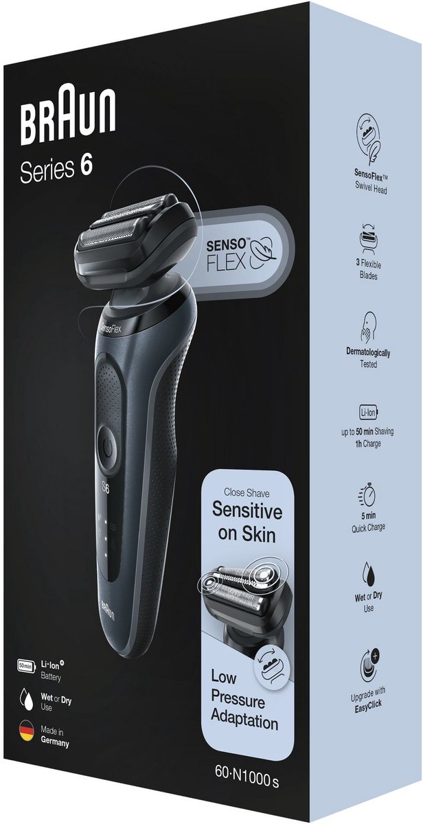 Braun 60-N1000S Scheerapparaat met Draadloze Oplading - afbeelding 3
