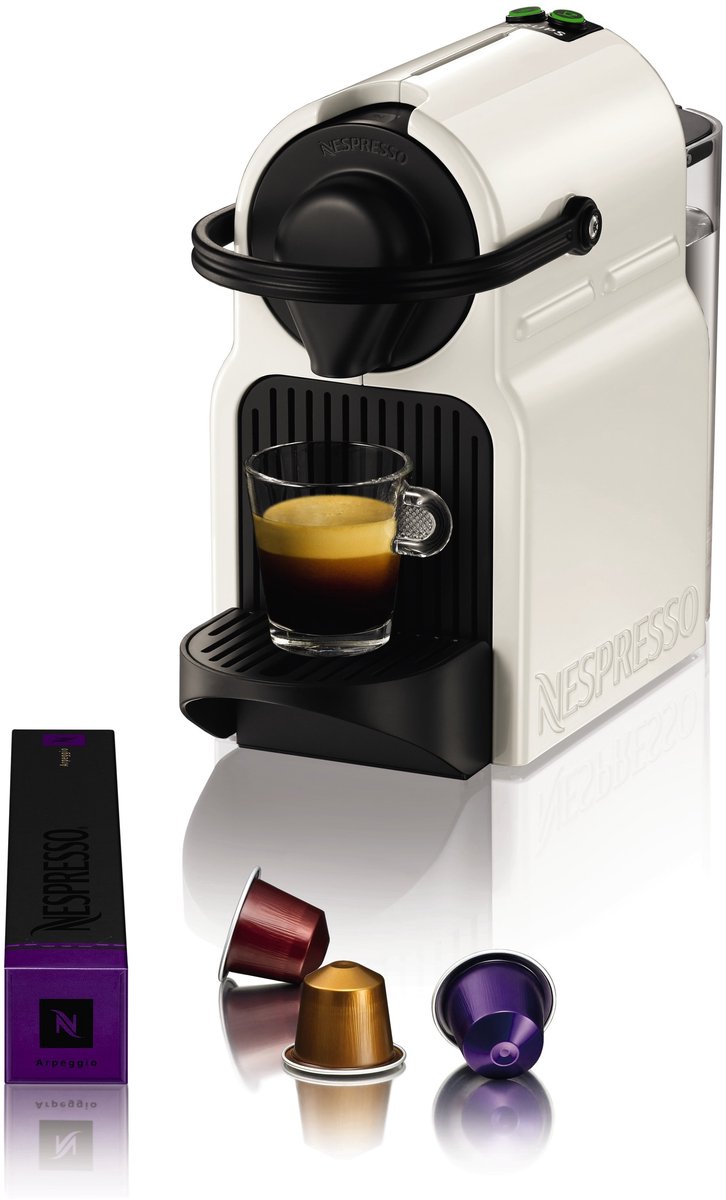 Bol.com Krups Nespresso Inissia XN1001 - Koffiecupmachine - Wit - Compact - Energiezuinig - Voor Nespresso Cups aanbieding