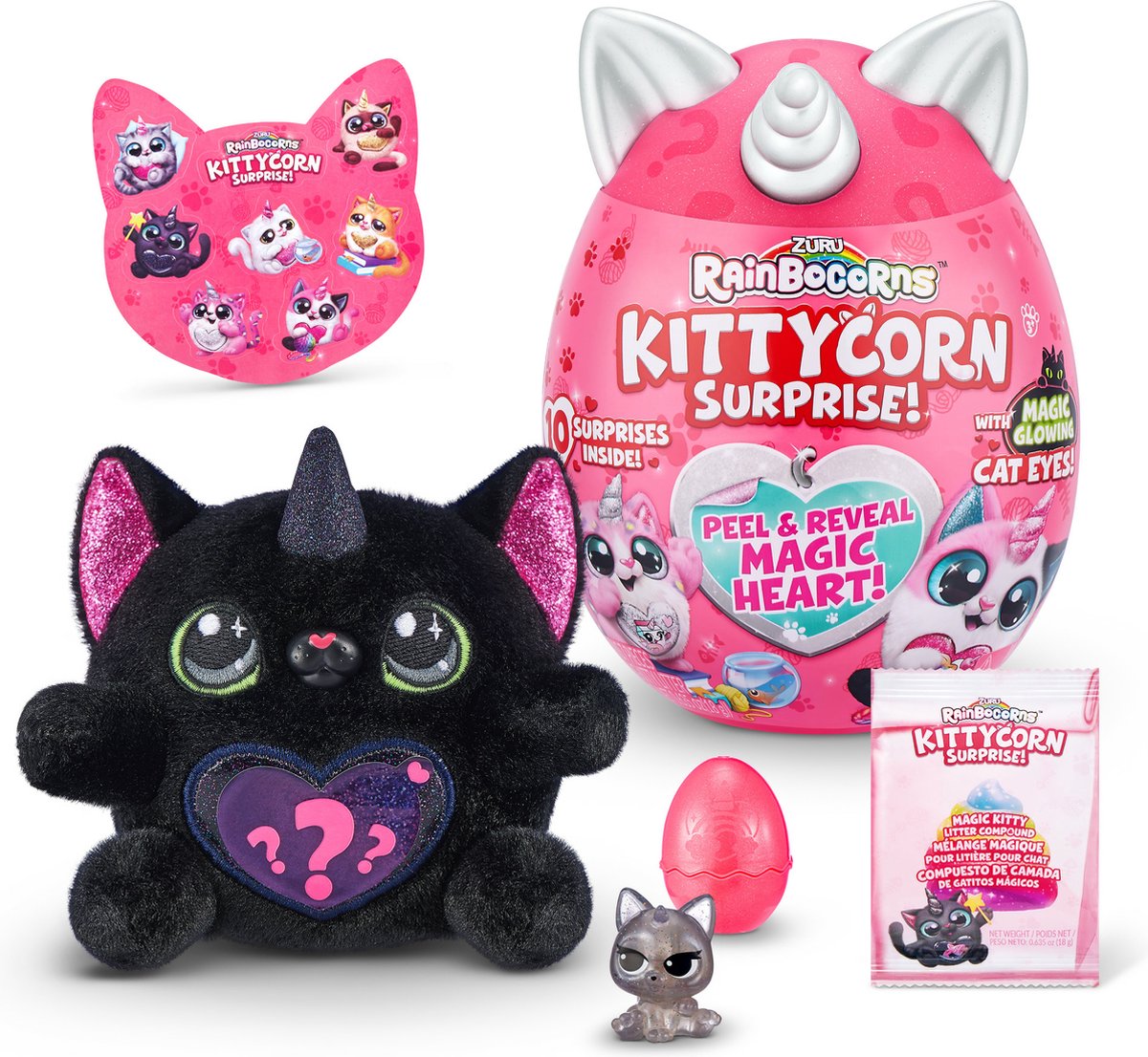 ZURU Rainbocorns Kittycorn Surprise - Roze - Verrassingsei - 18x12 cm — cadeau in Spellen & Speelgoed - foto 2