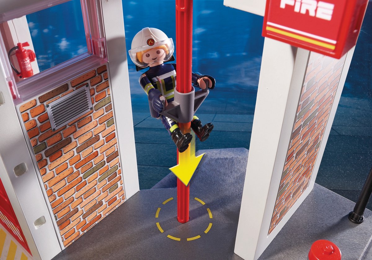 PLAYMOBIL City Action Grote brandweerkazerne met helicopter - 9462 — afbeelding 6