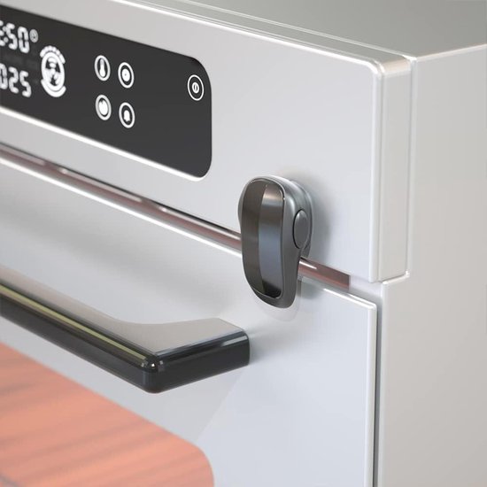 SAFELON 1 Stuk Update babyveiligheid ovenslot, keukenveiligheidsoven deurslot, kindveilig slot voor baby's en peuters, hittebestendig, geen boren (Wit SAFELON 1 Stuk Update babyveiligheid ovenslot, keukenveiligheidsoven deurslot, kindveilig slot voor baby's en peuters, hittebestendig, geen boren (Wit