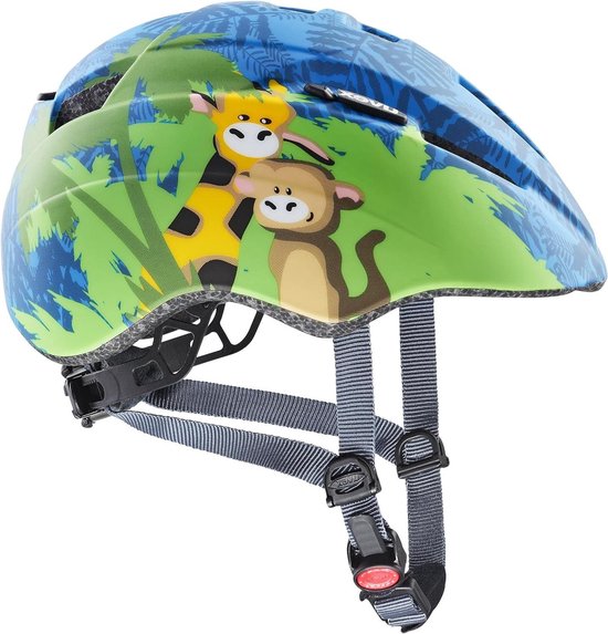 uvex oyo - lichte fietshelm voor kinderen - individueel passysteem - uitbreidbaar met led-licht - mint-peach - 50-54 cm