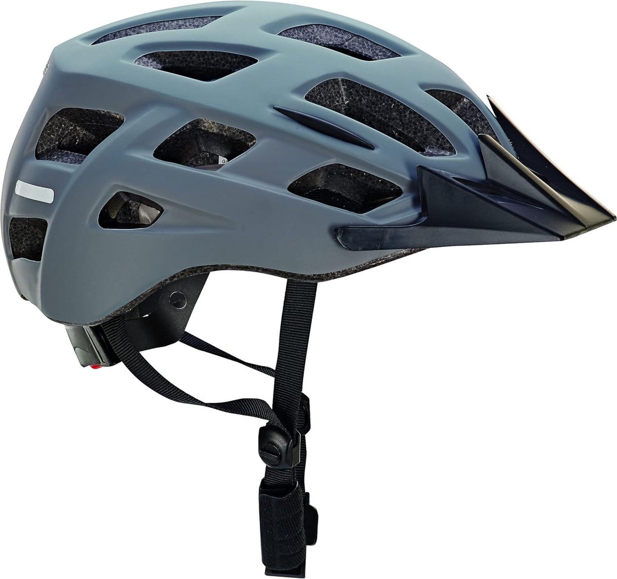 Geïntegreerde LED Fietshelm met Fidlock-sluiting - Grijs - Maat 55-58 cm