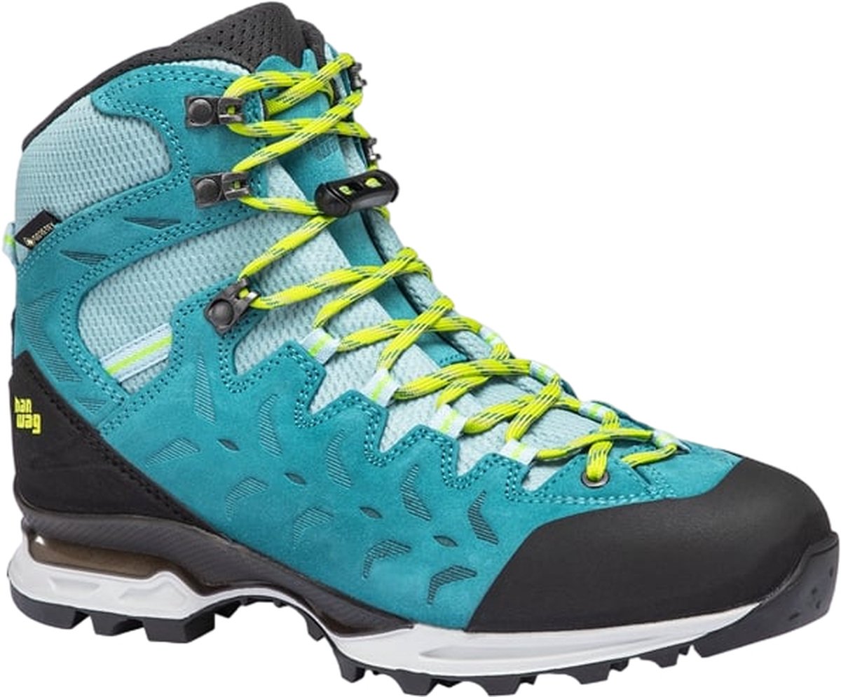 Hanwag Makra Trek Lady GTX Wandelschoen Dames waterdichte hoge wandelschoenen icefall/sulphur Blauw