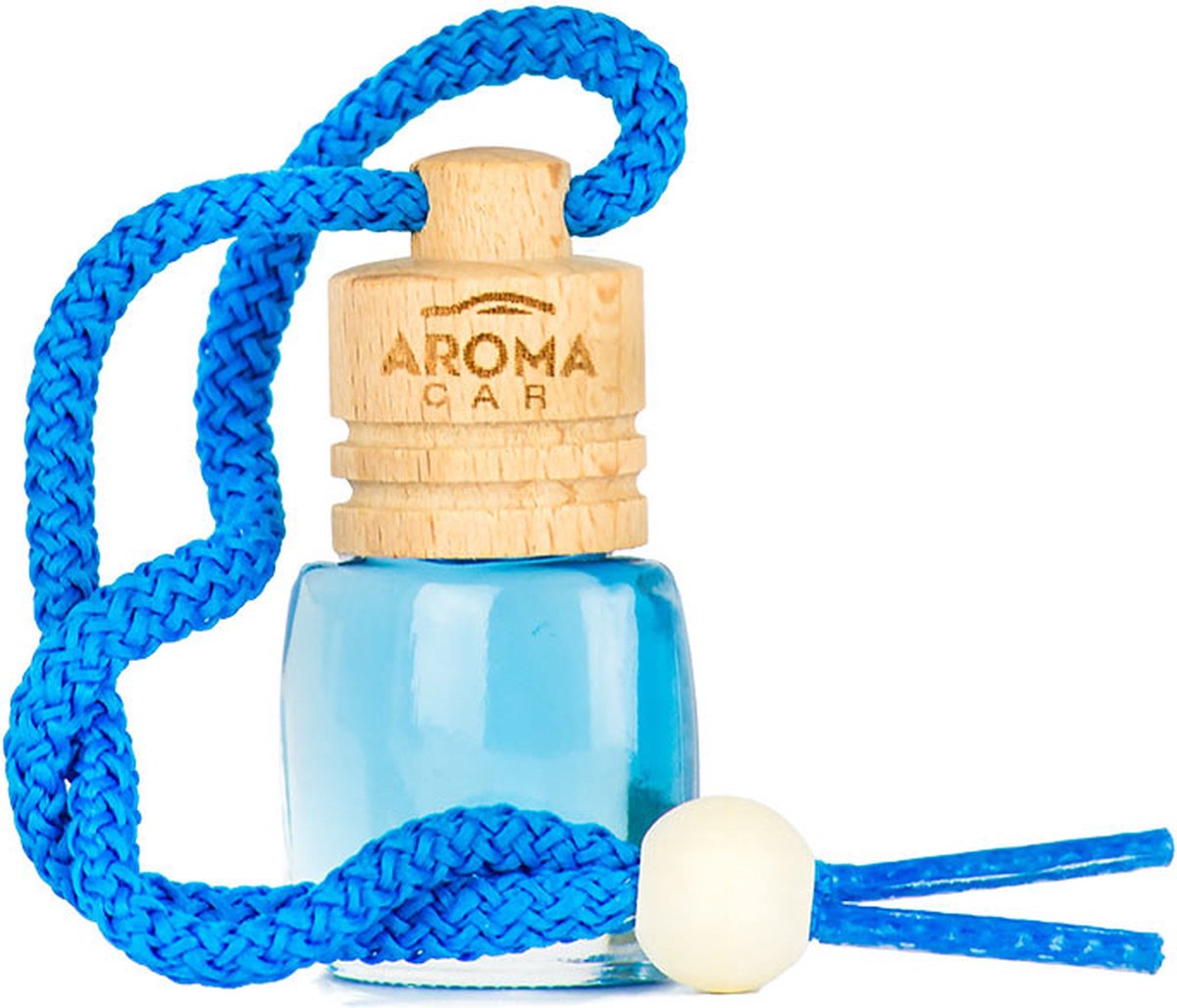 AROMA CAR AROMA Hout Luchtverfrisser AQUA Langdurige Frisheid Frisse Watergeur Blauw