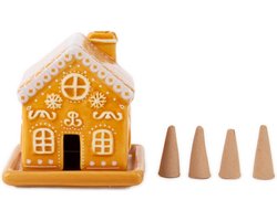Gift Republic Wierook Houder - Peperkoekenhuisje