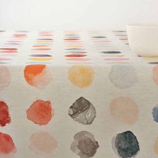 MARTINA HOME Tafelkleed, kunsthars, mimosa, beige, 240 x 140 cm