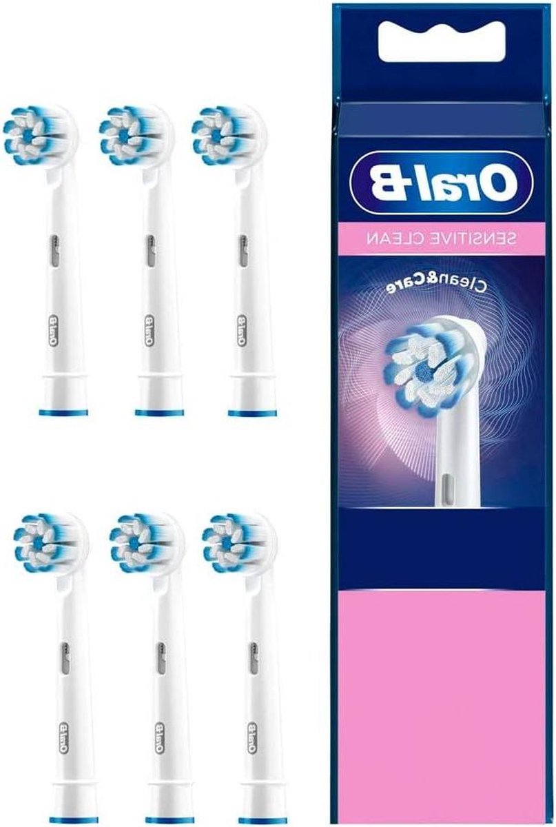 Vervangende borstelkoppen voor elektrische tandenborstel - Sensitive Clean - 6 stuks