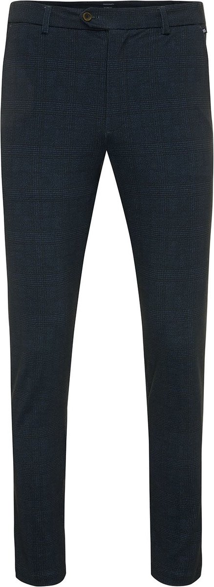 DIMITRI Trouser with check Navy (TRPAIE152 - 803)