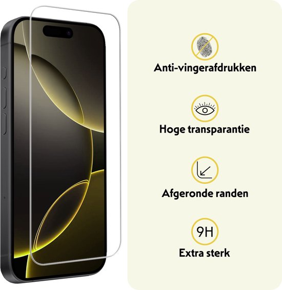 Coque pour iPhone 16 Pro avec porte-cartes, coque rigide avec 2 films de protection d'écran – Coque pour iPhone 16 Pro avec porte-cartes – Grijs