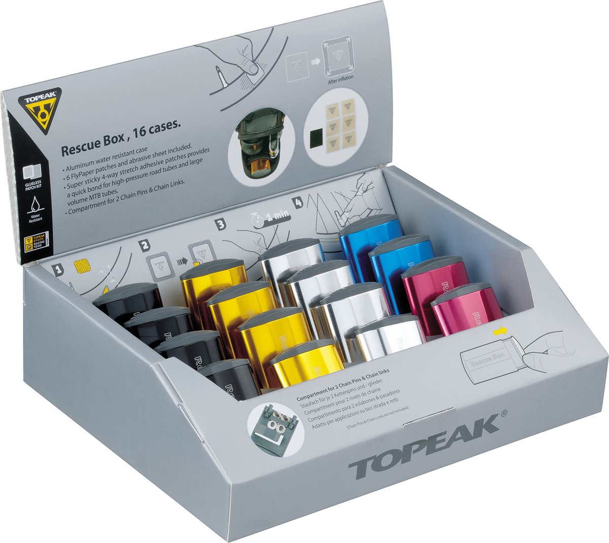display Topeak Rescue box (16 stk)