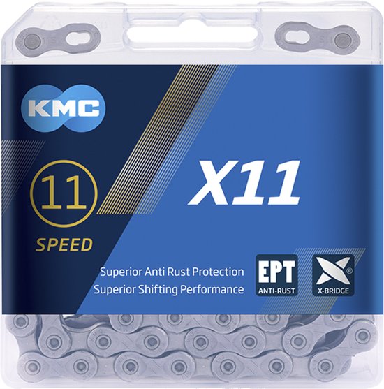 KMC 11-speed ketting - anti-roest - EcoProTeQ - 118 schakels - donker zilver — afbeelding 4