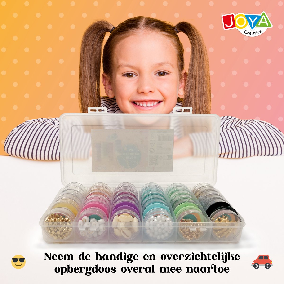 Joya Creative Armbandjes Maken voor Meisjes – Sieraden Knutselpakket met 6500 Onderdelen in 48-delige Set – DIY Kralenset voor Creatieve Armbandjes – Multicolor — afbeelding 5