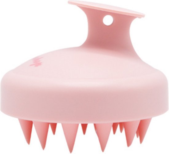 Boozyshop ® Scalp Massager - Stimuleren haargroei - Shampoo Borstel - Reinigt en Exfolieert de Hoofdhuid - Scalp Brush - Siliconen Roze Borstel