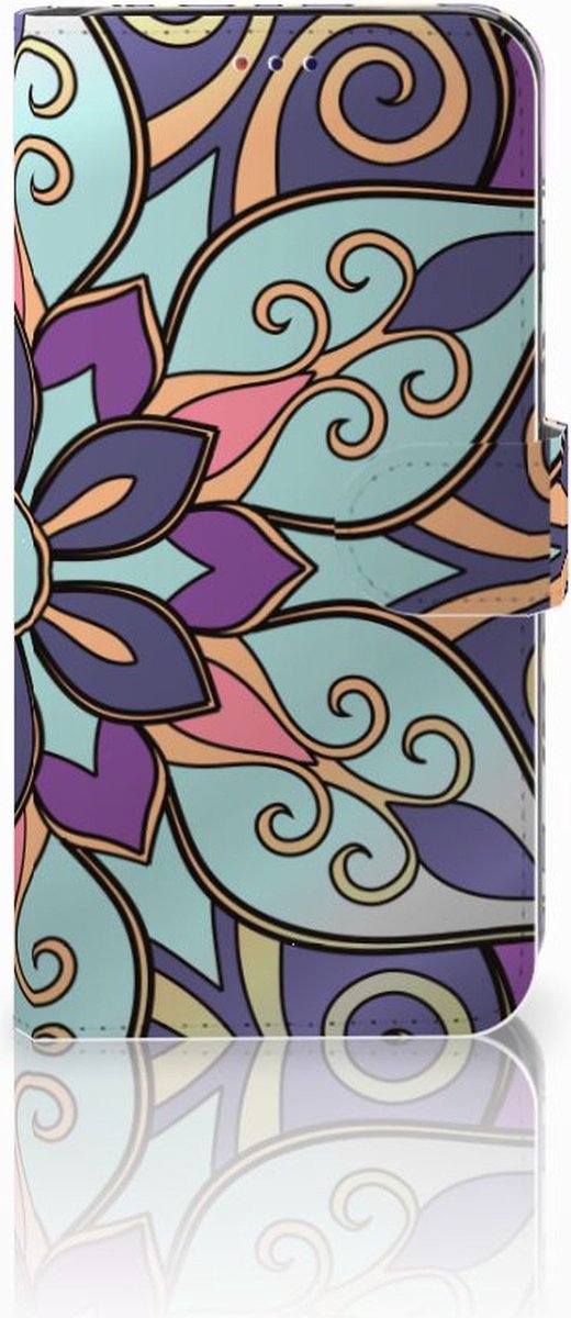 Samsung Galaxy A10 Hoesje Purple Flower
