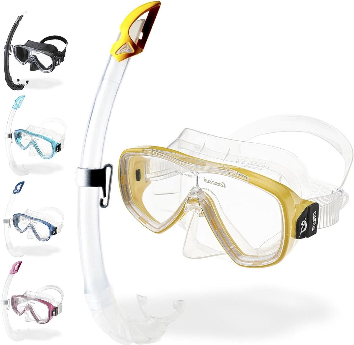 Snorkelset Onda Mare Masker-Snorkel Mexico Volwassenen Zwart One Size Snorkelmasker