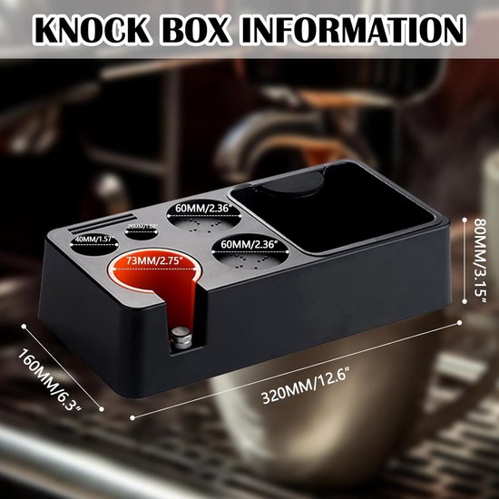 HOLIHOKY Tamperstation 51 Mm 54 Mm, Zeefhouder Van Walnoot Tampingstation Voor Barista Accessoires Houten Koffiestamperstation Met Siliconen Kussen Instelbare Hoogte 782574637