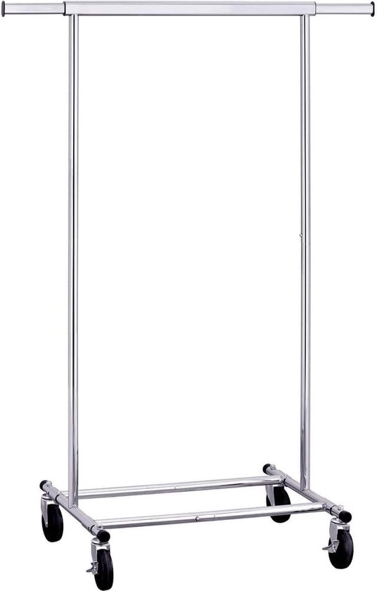 Kledingrek - Verrijdbaar - 160 Cm - Metaal