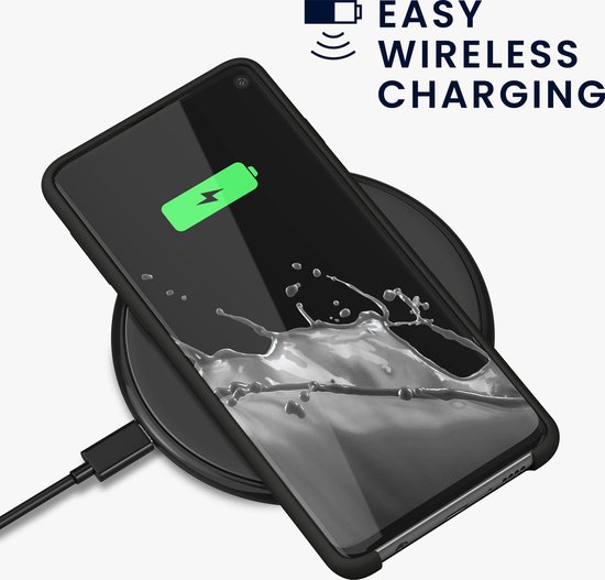 kwmobile telefoonhoesje geschikt voor Samsung Galaxy S10 - Hoesje met siliconen coating - Smartphone case in donkergrijs