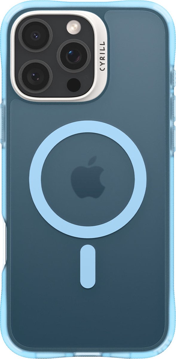 Spigen Hoesje Geschikt voor Apple iPhone 16 Pro Max - Cyrill Ultra Sheer - Compatibel met MagSafe / Qi2 - Back Cover met Magneet - Blauw