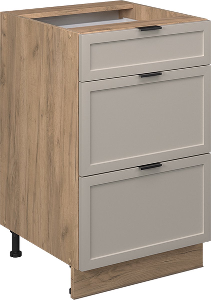 Vicco Fame-Line Keukenonderkast – 50 cm zonder werkblad GrijsBeige