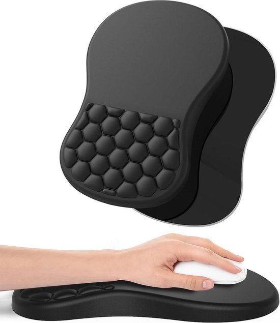 Dokeno Ergonomische muismat met handsteun en gelkussen, kattenmotief