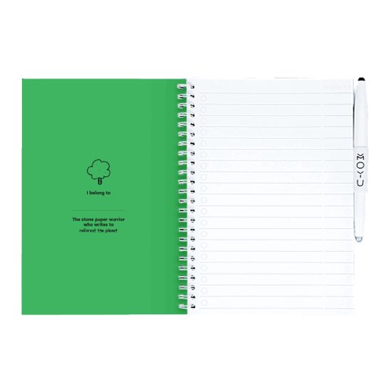 MOYU - Carnet Flashy Moss - Carnet Effaçable A5 Premium