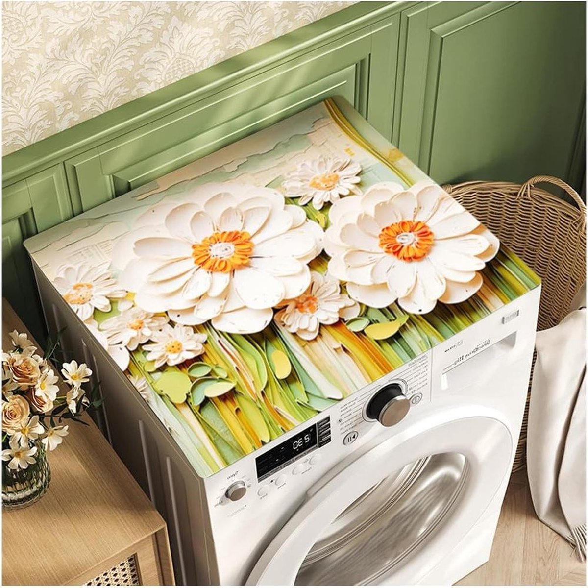 Wasmachineonderlegger 60 x 60 cm - Kiezelalgenslib - Antislip - Absorberend Wasmachine rek