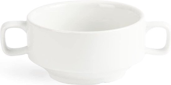 Ensemble de 4 grands bols à soupe avec poignées pour bol de céréales, soupe, rag